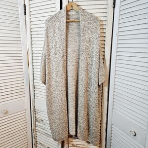OAK + FORT Noul Oatmeal Melange Chunky Knit Cocoon Sweater Medium